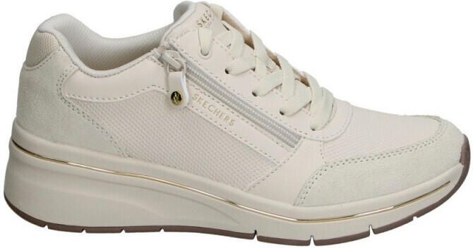 Skechers BILLION FLEX LUXE UP Dames Veterschoenen Naturel - Foto 3