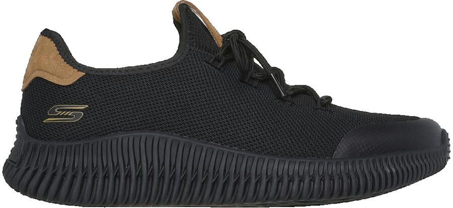 Skechers BOBS GEO CITY DAPPER heren sneaker 1181733 BBK zwart - Foto 3