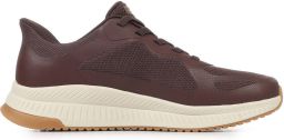 Skechers Slip-ins: BOBS Sport Squad heren sneakers bruin Extra comfort Memory Foam