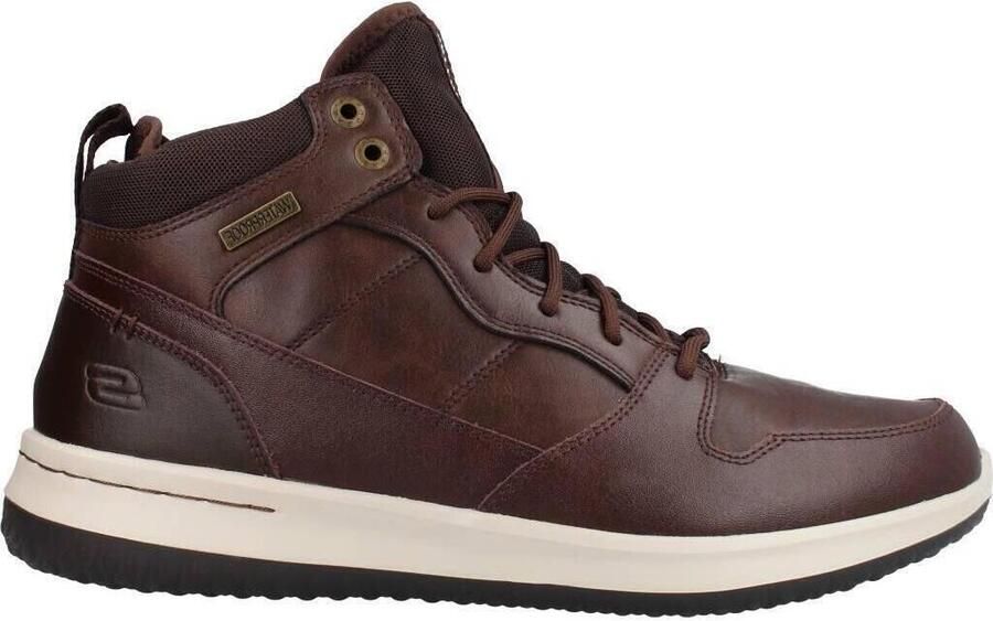 Skechers Delson Selecto 65801-CHOC Mannen Bruin Sneakers Laarsjes - Foto 2