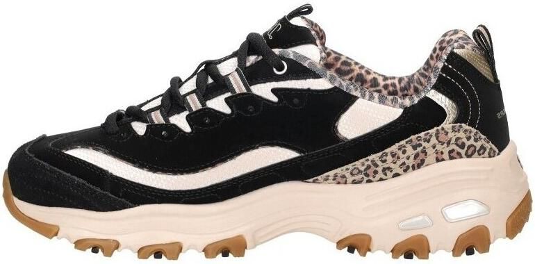 Skechers D'LITES-WILD CHARM Dames Veterschoenen Zwart Multi - Foto 17