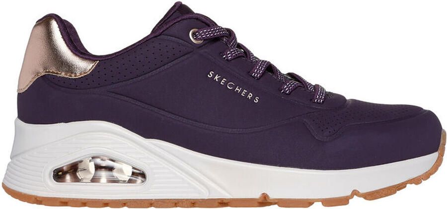 Skechers Sneaker 155196 DKPR UNO-SHIMMER AWAY Donkerpaars - Foto 8