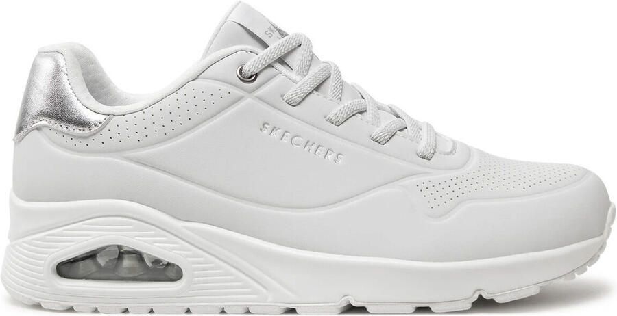 Skechers Slip-on sneakers UNO SHIMMER AWAY Slipper vrijetijdsschoen plateau sneaker met modieuze sleehak - Foto 8