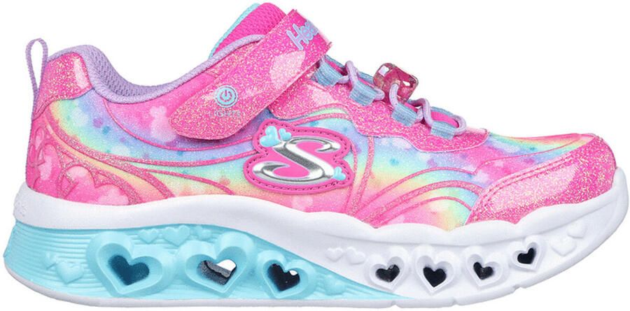 Skechers Flutter Heart Lights-Groovy Swirl 303253L-HPLV voor Roze Sneakers Sportschoenen - Foto 2