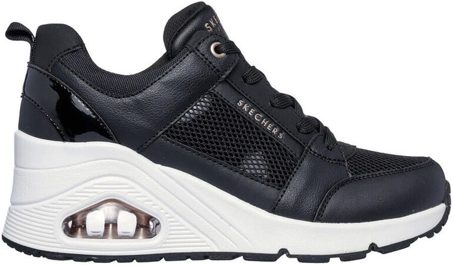 Skechers Mode Sleehak Sneaker Black Dames