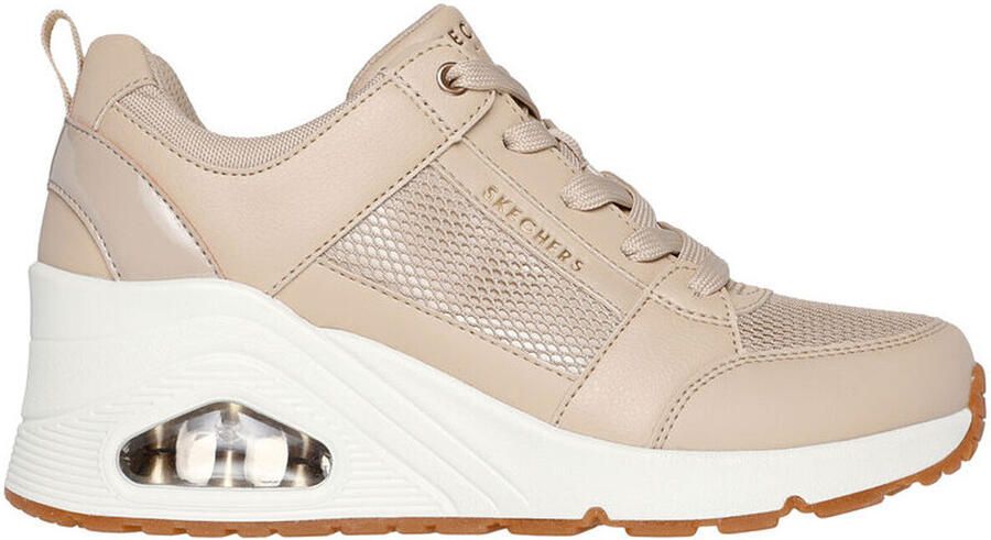 Skechers Wedge Sneaker met Air-Cooled Memory Foam Beige Dames - Foto 3