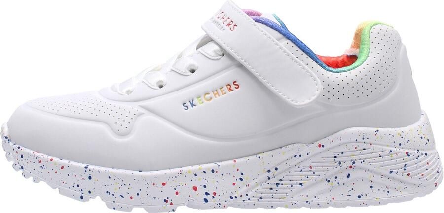 Skechers Uno Lite Rainbow Specks sneakers Wit Extra comfort Memory Foam - Foto 6
