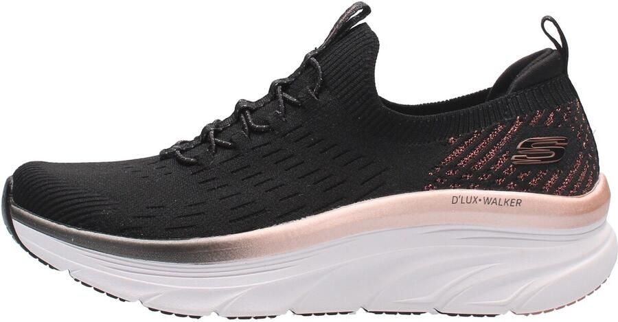 Skechers D'Lux Walker Let It Glow Vrouwen Zwart Sneakers Sportschoenen - Foto 3