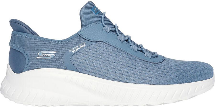 Skechers Slip-ins Bobs Sport Squad Chaos sneakers Blauw Extra comfort Memory Foam - Foto 4