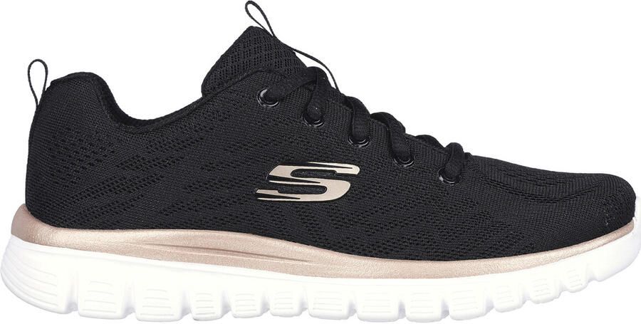 Skechers Graceful-Get Connected 12615-BKGD Vrouwen Zwart Sneakers Sportschoenen - Foto 6