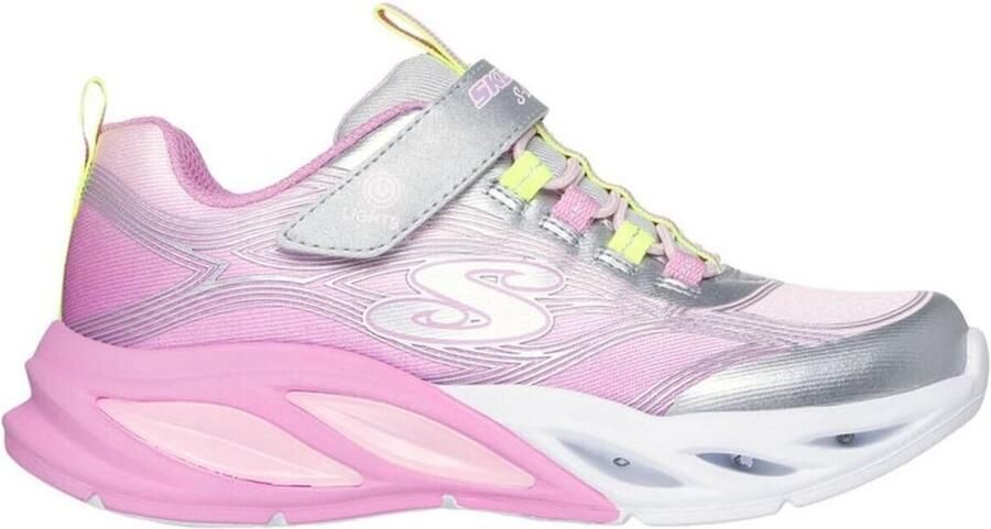 Skechers Lage Sneakers Baskets S-Lights Cosmic Glow argentées - Foto 4