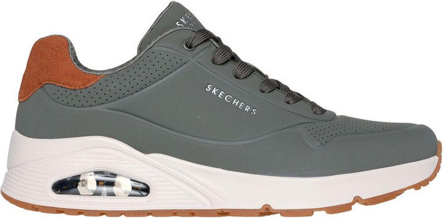 Skechers Sneakers UNO-SUITED ON AIR vrijetijdsschoen lage schoen veterschoen met modieuze sleehak