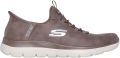 Skechers Slip-on sneakers Summits Slipper vrijetijdsschoen lage schoen in vegan uitvoering - Bruin