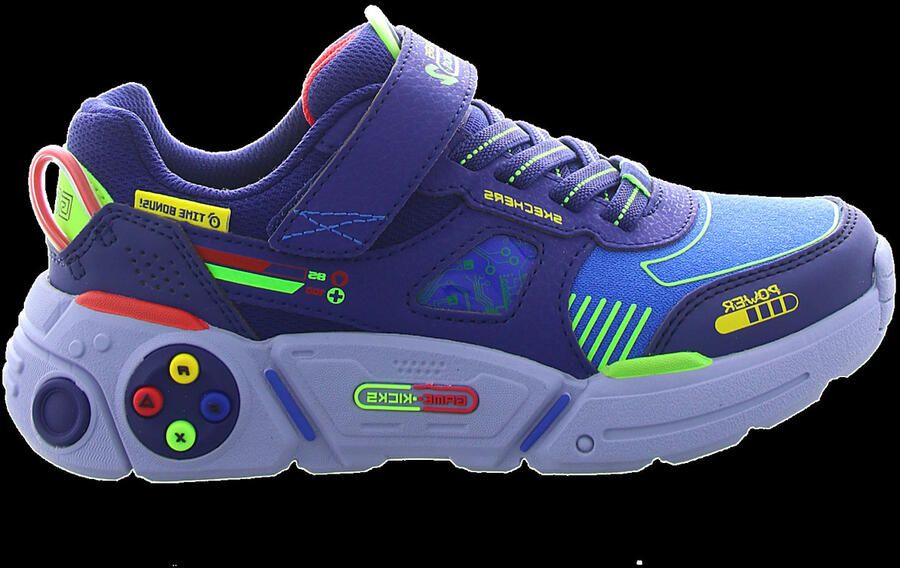 Skechers Game Kicks: Gametronix 2.0 Klittenband Laag Sneakers Unisex Blauw - Foto 5