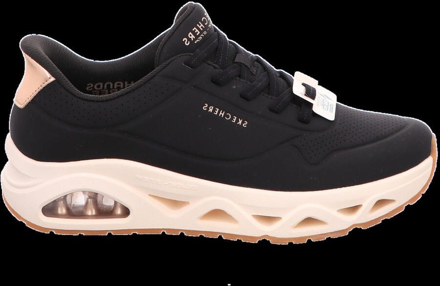 Skechers Slip-Ins: Uno Glide Step Glide On Air Sneakers Laag Zwart - Foto 9