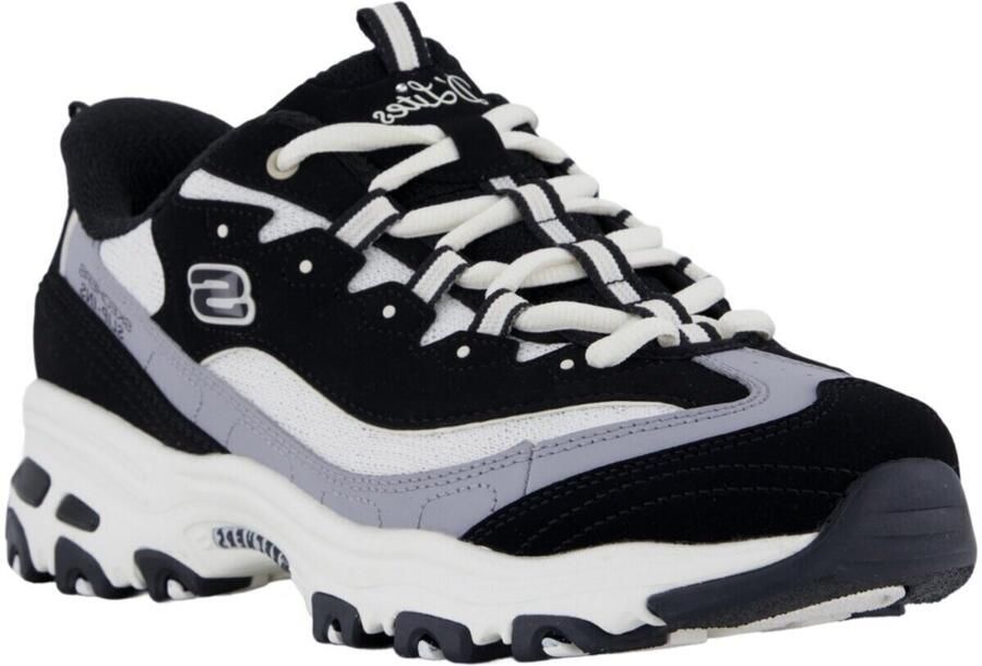 Skechers D LITES-SMOOTH NOSTALGIA Dames Instappers Zwart Naturel - Foto 7
