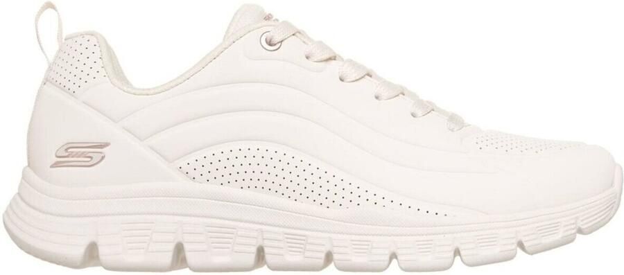 Skechers Dames BOBS Sport B Lite Your Story Sneakers Veterschoenen Off White - Foto 2