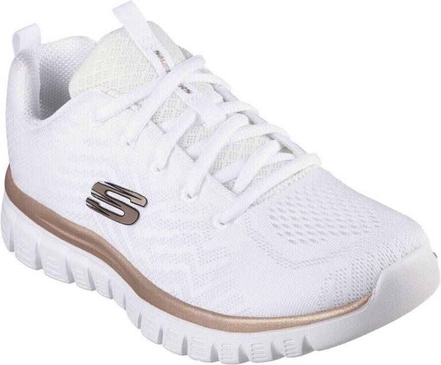 Skechers Sneakers Graceful Get Connected Vrijetijdsschoen lage schoen veterschoen geschikt voor de wasmachine - Foto 4