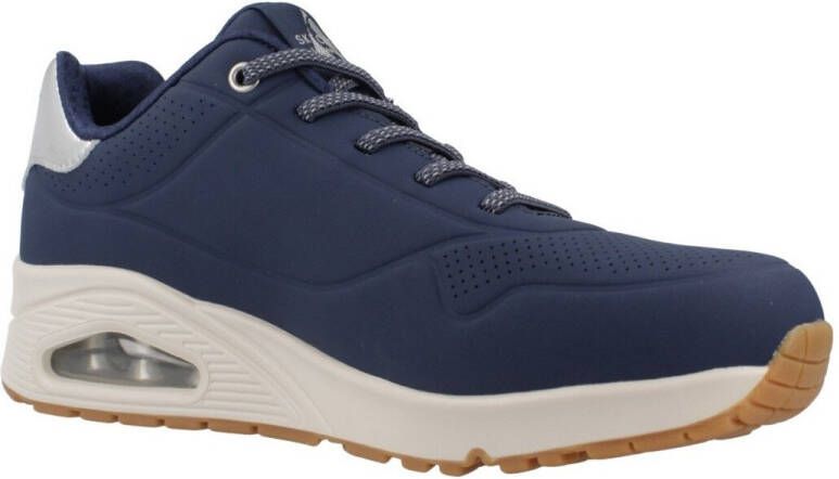 Skechers Slip-on sneakers UNO SHIMMER AWAY Slipper vrijetijdsschoen plateau sneaker met modieuze sleehak - Foto 4