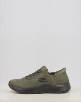 Skechers Slip-ins Go Walk Flex Smooth Motion Schoenen Zonder Veters Groen Grijs Man - Foto 7
