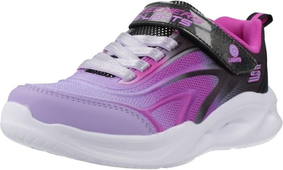 Skechers S-Lights: Sola Glow meisjes sneakers met lichtjes paars Uitneembare zool - Foto 2