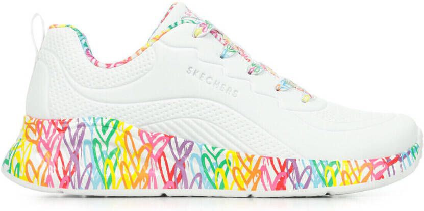Skechers Uno Lite Exuberant Hearts Schoenen Wit - Foto 2