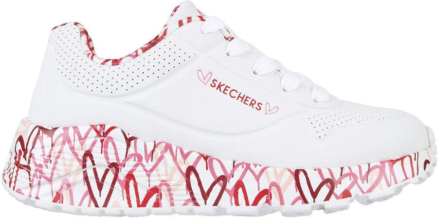 Skechers Uno Lite 314976L-WRPK voor meisje Wit Sneakers Sportschoenen - Foto 2