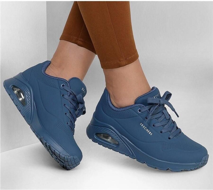 Skechers Uno Stand On Air Dames Sneakers Blauw - Foto 2