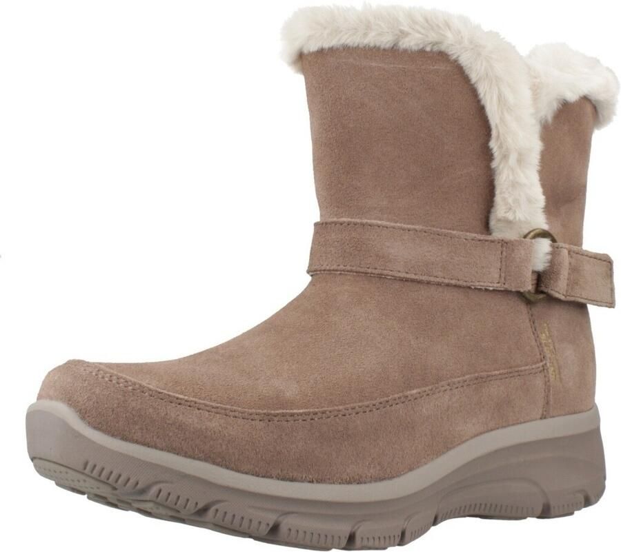 Skechers Leren instappers Relaxed Fit Easy Going Dreamers Luxe Vibes bruine leren instappers - Foto 3