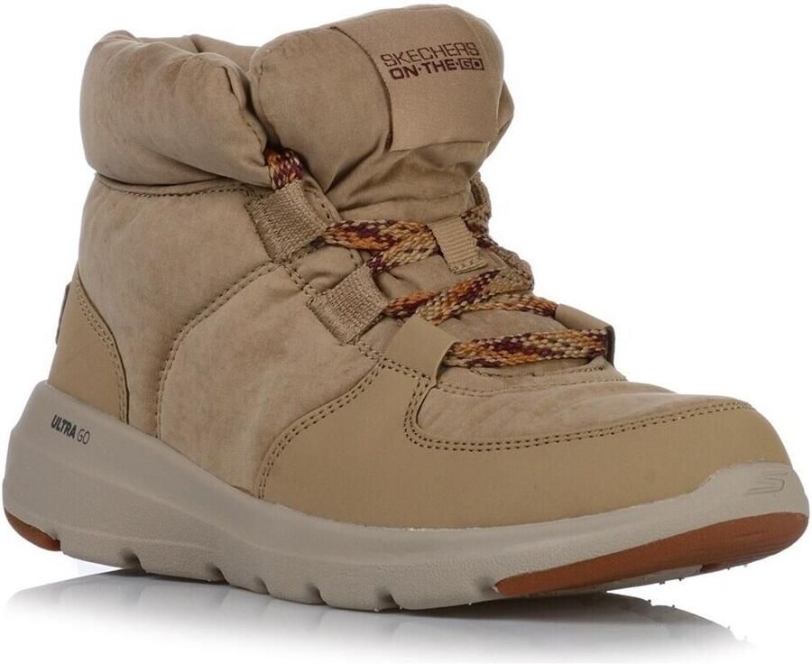 Skechers Dames Beige Sneakers Comfortabel met Weerbestendige Eigenschappen en Zachte Schuimvoering voor Optimaal Draagcomfort - Foto 3