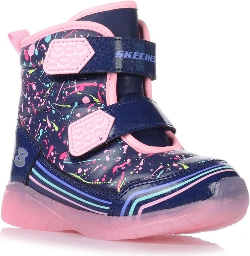 Skechers Illumi-Brights Power Paint 302653N-NVMT voor meisje Marineblauw Sneeuw laarzen - Foto 2