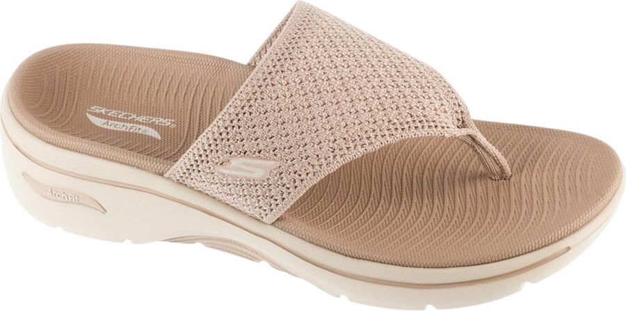 Skechers Go Walk Arch Fit 2.0 Carrie Slippers Dames Taupe - Foto 2