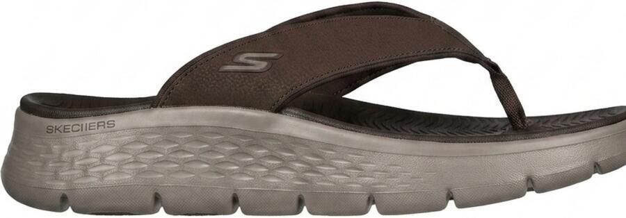 Skechers Go Walk Flex Vallejo Slippers Heren Bruin - Foto 3