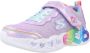 Skechers Infinite Heart Lights Love Meisjes Sneakers Lila Multicolour - Thumbnail 2