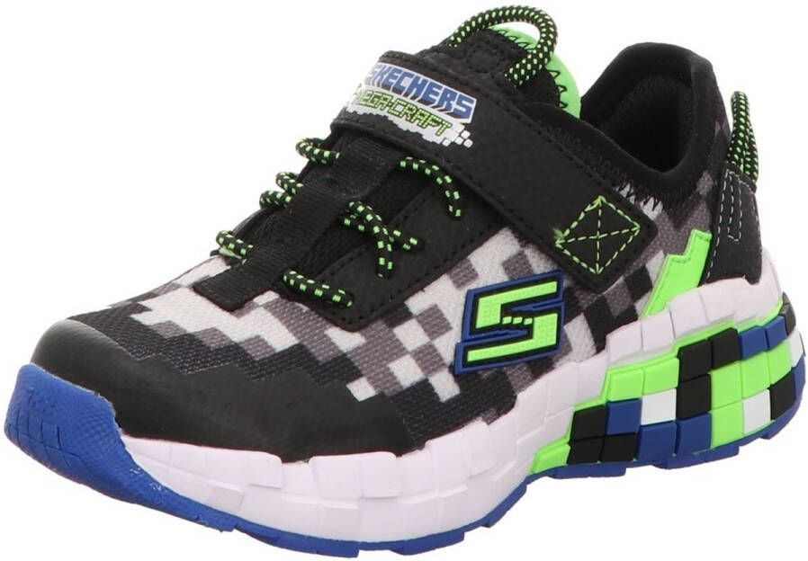 Skechers Mega-Craft Jongens Sneakers Black Blue Lime