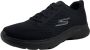 Skechers Go Walk 6 Avalo 216209-BBK Mannen Zwart Sneakers - Thumbnail 2