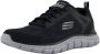 Skechers Track-Broader 232698-BKCC Mannen Zwart Sneakers Sportschoenen - Thumbnail 4