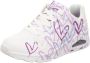 Skechers Sneakers met sleehak UNO-SPREAD THE LOVE Vrijetijdsschoen lage schoen veterschoen met coole graffiti-print - Thumbnail 32