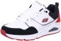 Skechers Street Uno Retro One Herensneakers 183020 Wit Rood - Thumbnail 2