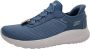 Skechers Slip-ins Bobs Sport Squad Chaos sneakers Blauw Extra comfort Memory Foam - Thumbnail 3