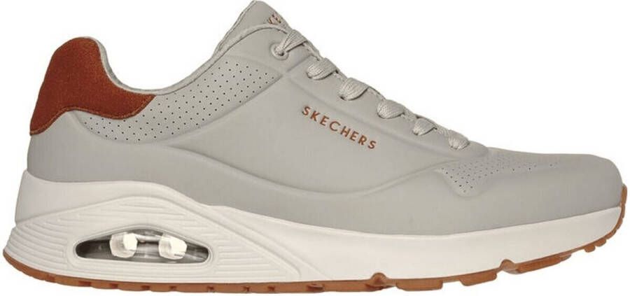 Skechers Uno Suited On Air Heren Sneakers Naturel - Foto 8