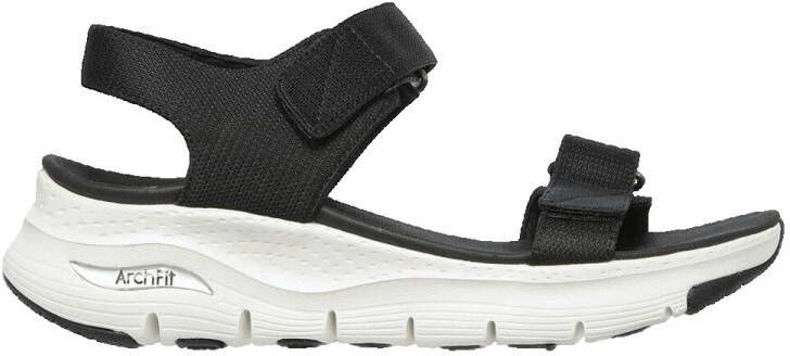 Skechers Comfortabele Arch Fit Sandalen voor Reizen Black Dames