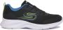 Skechers Dynamatic kinder sneakers zwart groen Uitneembare zool - Thumbnail 3