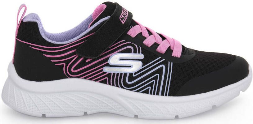 Skechers Microspec Plus Swirl Sweet Meisjes Sneaker Schoenen 303535L BKMT - Foto 3