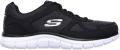 Skechers Track-Bucolo 52630-BKW Mannen Zwart Trainingschoenen Sportschoenen - Zwart