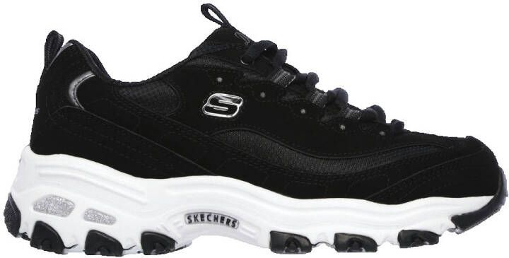 Skechers Sportieve leren sneakers voor actieve vrouwen Black Dames