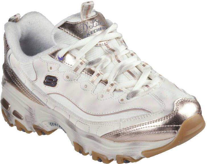 Skechers D'Lites-Vintage Vision Dames Sneakers Crème Goud - Foto 4