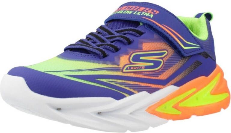 Skechers S Lighs Flex-Glow Ultra jongens sneaker Blauw multi - Foto 7