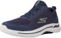 Skechers Go Walk Arch Fit 216116-NVGD Mannen Marineblauw Sneakers - Thumbnail 3