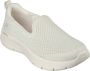 Skechers Go Walk Flex Ocean Sunset 124819-NAT Vrouwen Grijs Sneakers - Thumbnail 2
